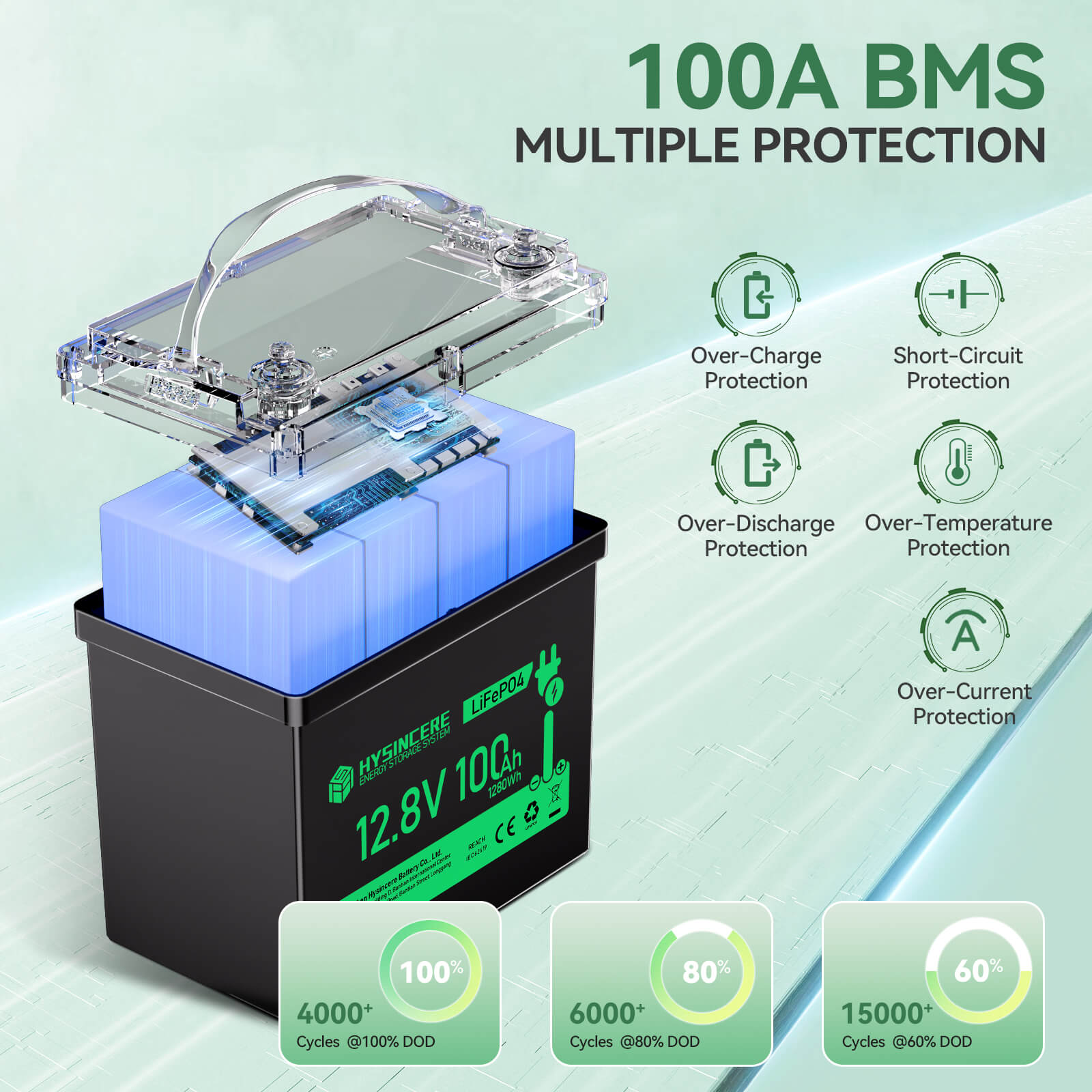 100A BMS Multiple Protection