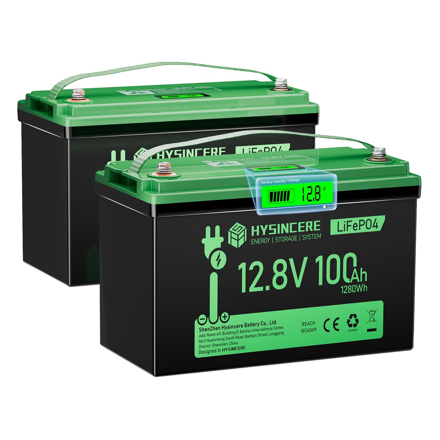 12v 100ah max battery 2 pack