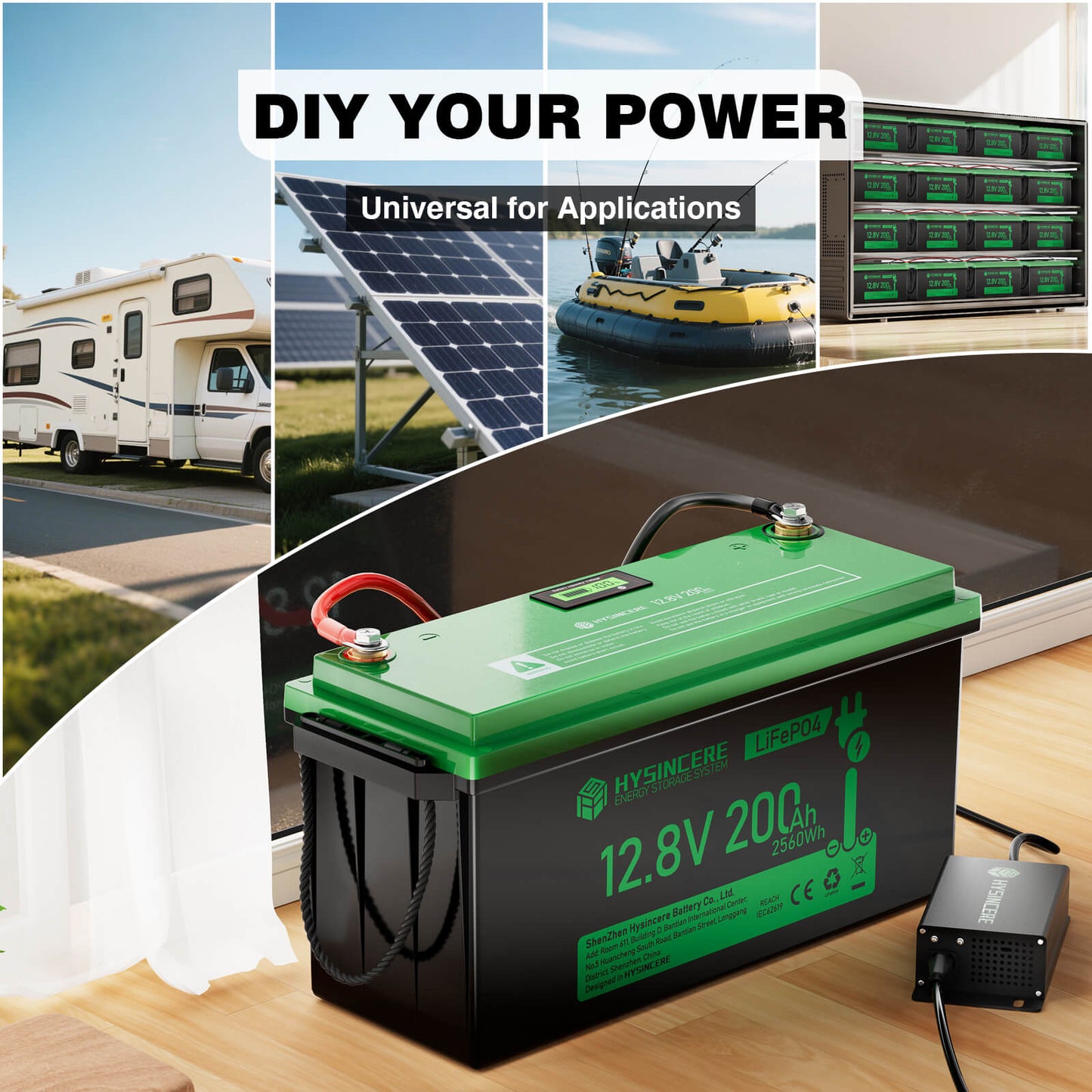 12V 200Ah LiFePO4 Battery Applications