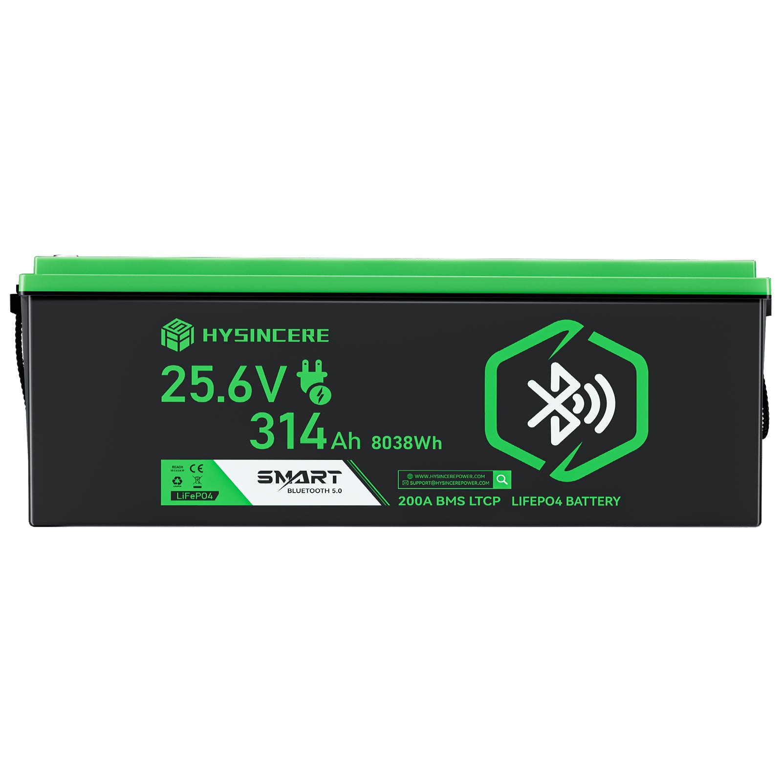 Hysincerepower 24V 314Ah Bluetooth LiFePO4 Battery
