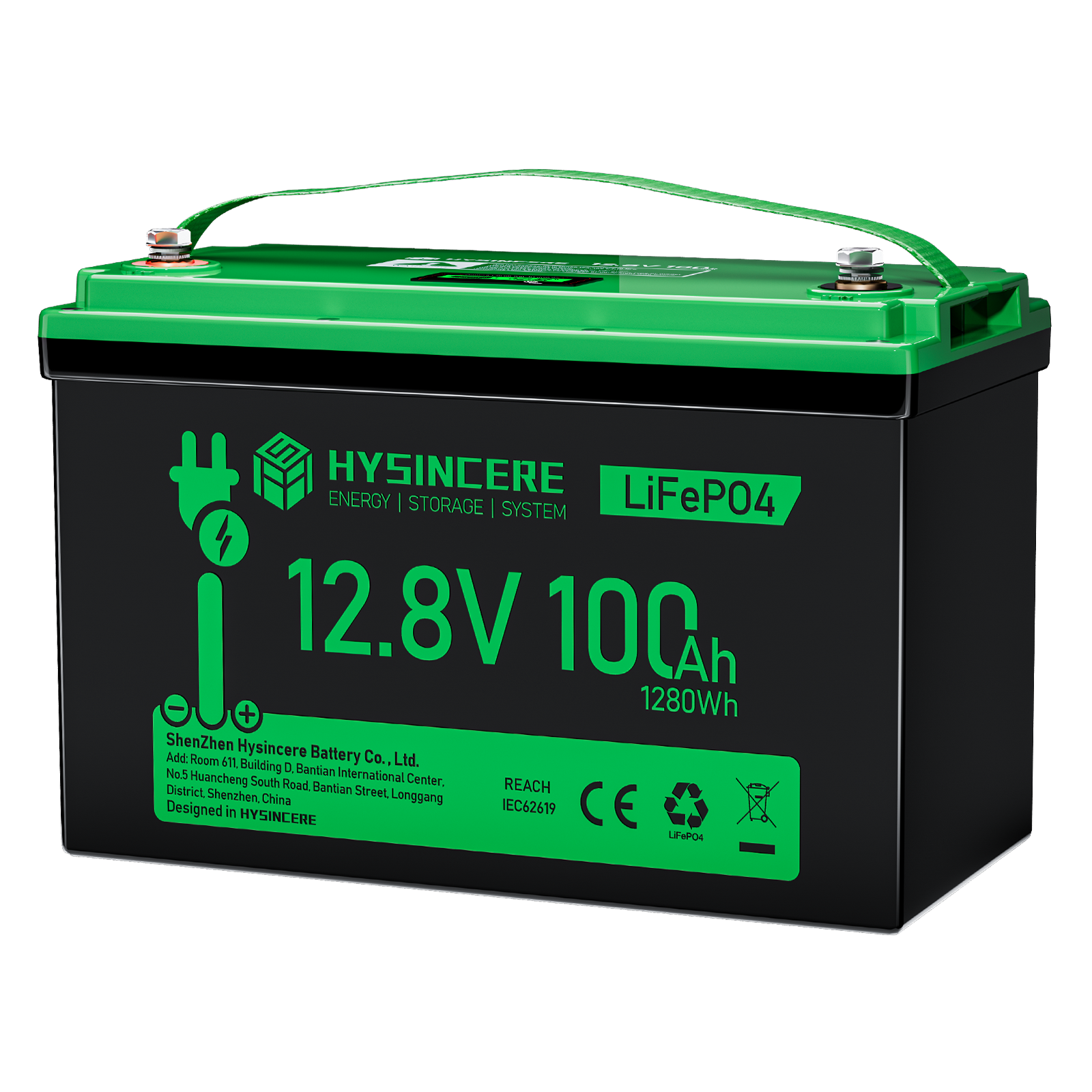 Hysincere Power 12V 100Ah Group 31 LiFePO4 Battery