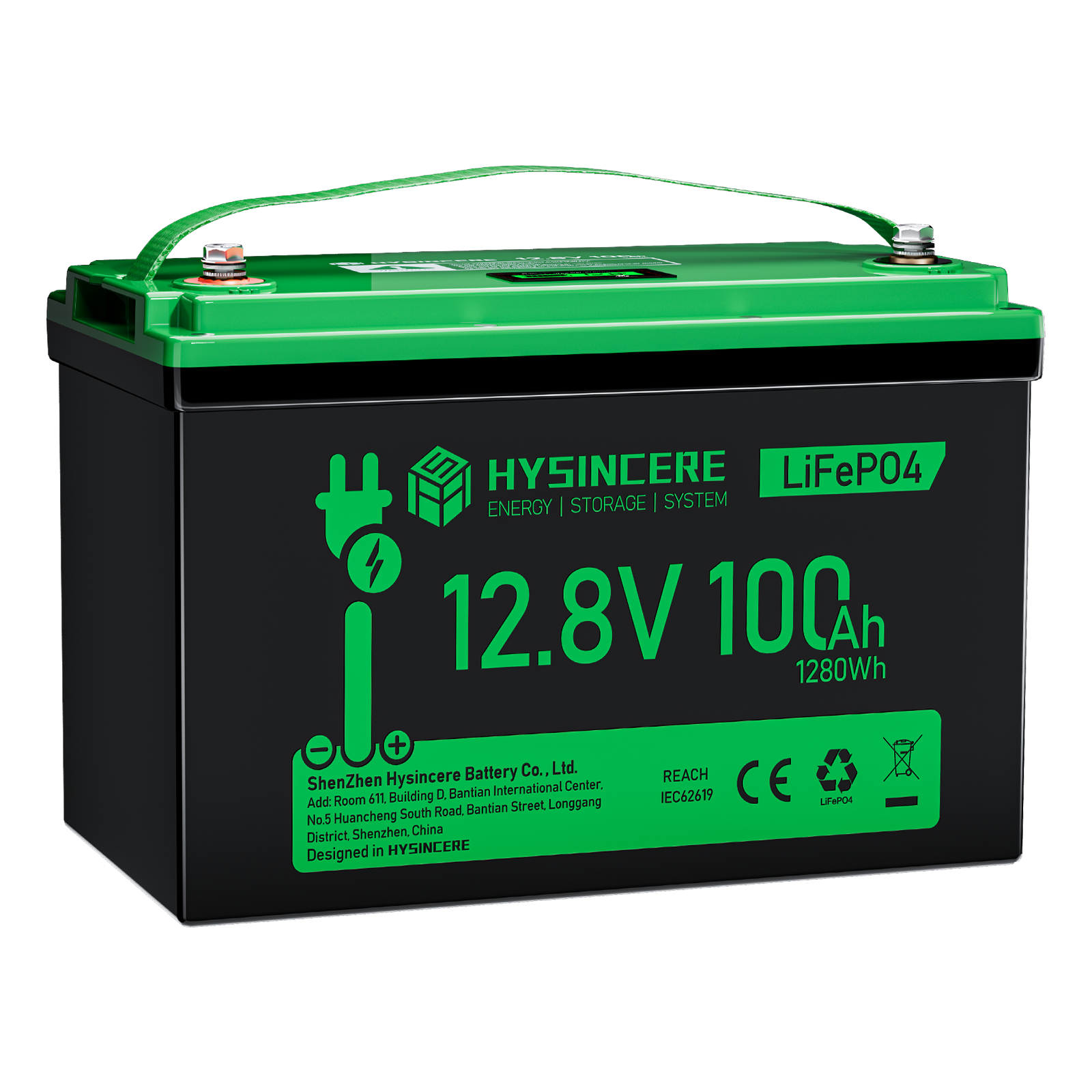 Hysincere Power 12V 100Ah Group 31 LiFePO4 Battery