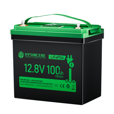 Hysincere Power 12V 100Ah Group 24 LiFePO4 Battery