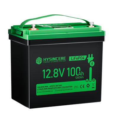 Hysincere Power 12V 100Ah Group 24 LiFePO4 Battery