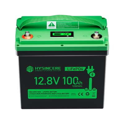 Hysincere Power 12V 100Ah Group 24 LiFePO4 Battery