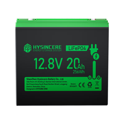 Hysincere Power 12V 20Ah LiFePO4 Lithiumbatterie