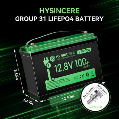 Hysincere group 31 lifepo4 battery