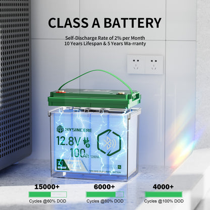 Battery with specifications on a white background