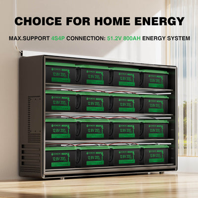 12V 200Ah LiFePO4 Battery for Home Energy