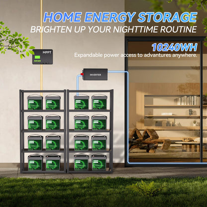 Hysincere Power 12V 50Ah LiFePO4 Lithium Battery
