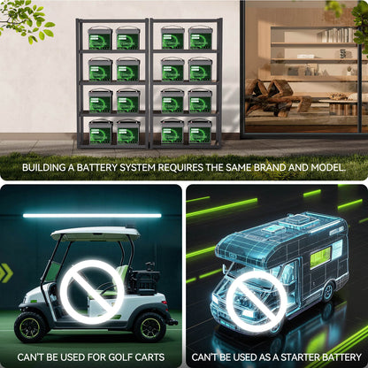 Hysincere Power 12V 50Ah LiFePO4 Lithium Battery