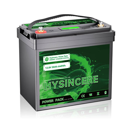 Hysincere battery 50ah lifepo4 battery 