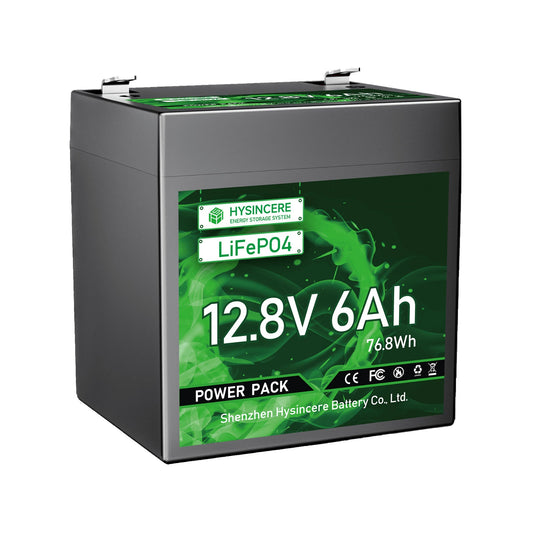 Hysincere Power 12V 6Ah LiFePO4 Battery