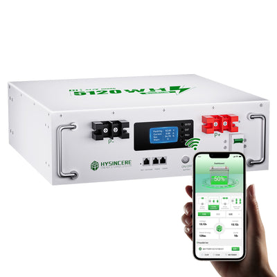 Hysincere Power AF5KL 51.2V 100Ah 5.12kWh LiFePO4 Lithium Battery | Stackable Residential Energy Storage System for 48V Hybrid Inverters
