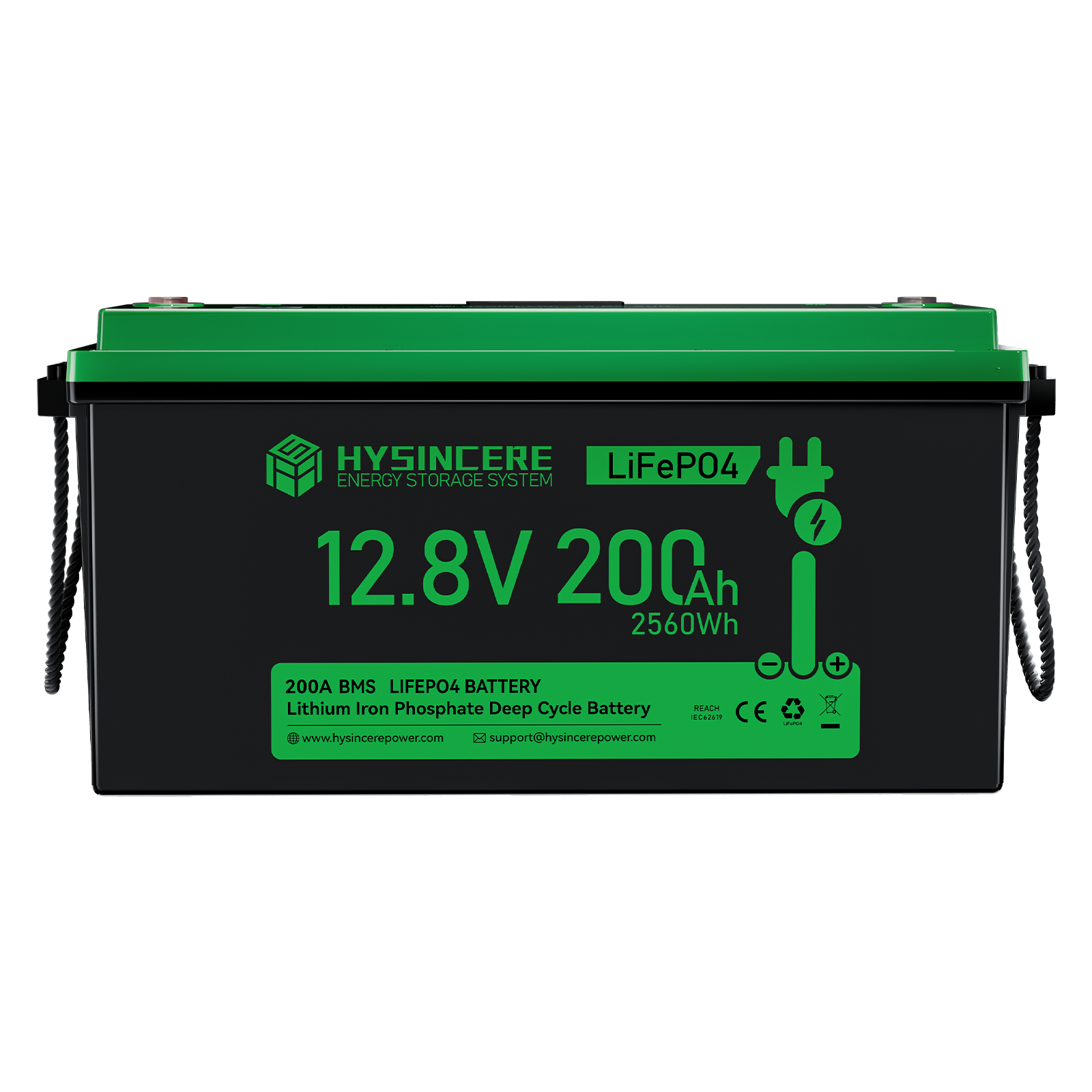 Hysincere Power 12V 200Ah Plus LiFePO4 Deep Cycle Battery
