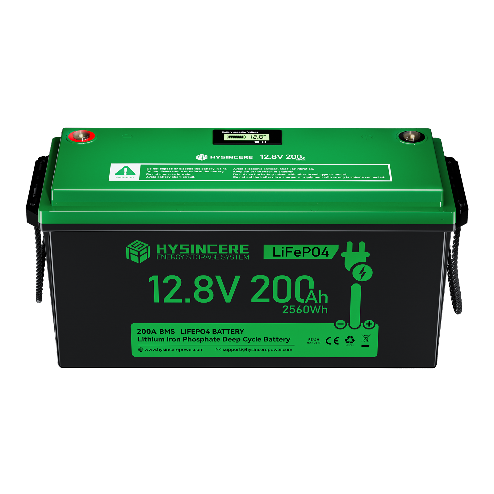 Hysincere Power 12V 200Ah Plus LiFePO4 Deep Cycle Battery