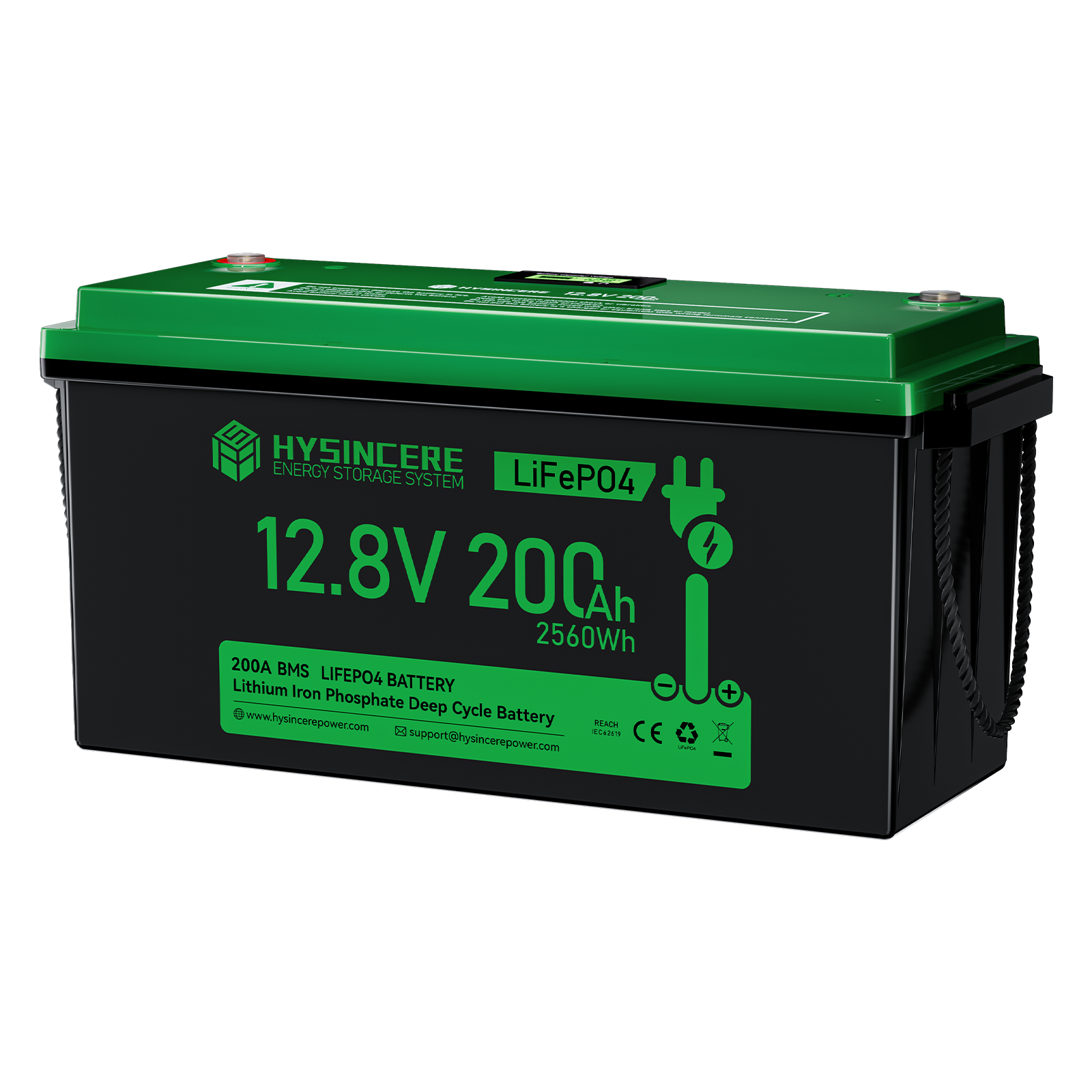 Hysincere Power 12V 200Ah Plus LiFePO4 Deep Cycle Battery