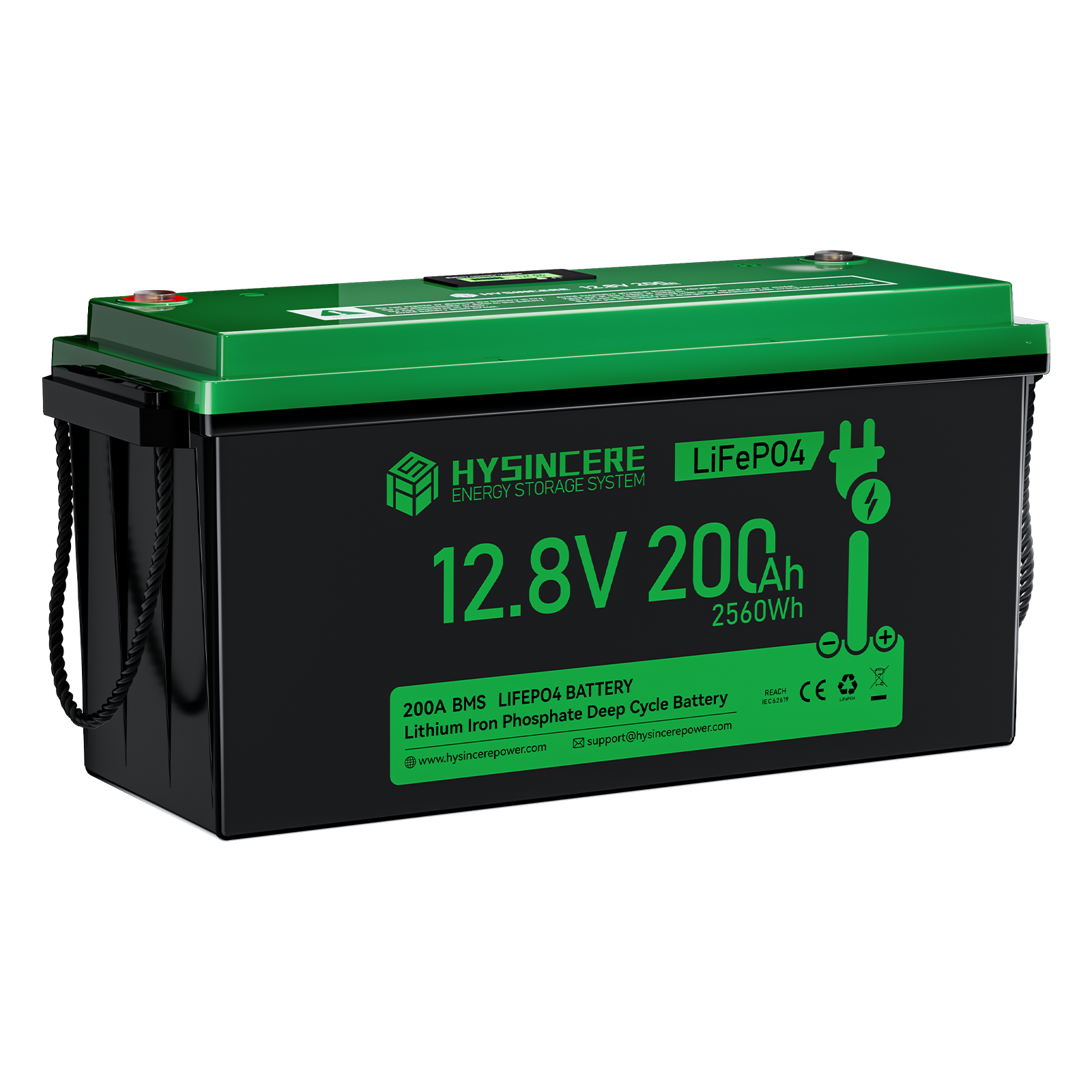 Hysincere Power 12V 200Ah Plus LiFePO4 Deep Cycle Battery