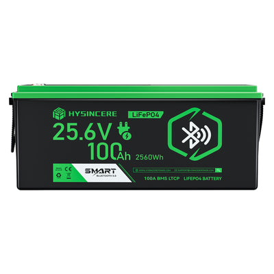 Hysincere Power 24V 100Ah Smarte Bluetooth Lithiumbatterie