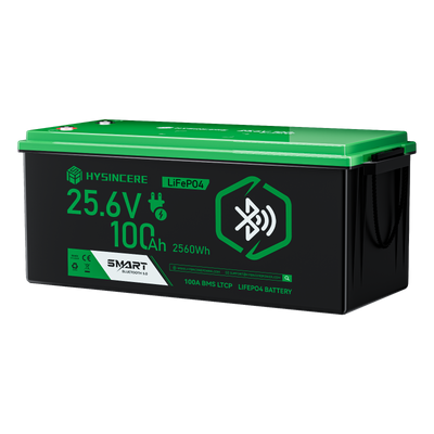 Hysincere Power 24V 100Ah Smart Bluetooth Lithium Battery