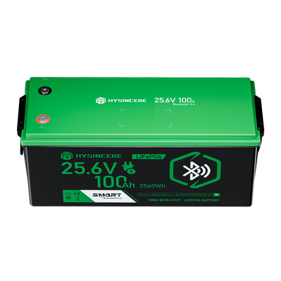 Hysincere Power 24V 100Ah Smart Bluetooth Lithium Battery