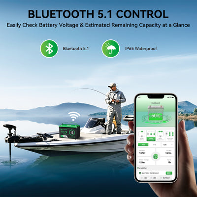Hysincere Power 38.4V 67Ah Premium LiFePO4 Deep-Cycle Battery with Intelligent Self-Heating & Bluetooth Connectivity