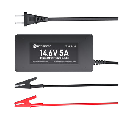 Hysincere Power 12V (14,6V) 5A LiFePO4 Ladegerät