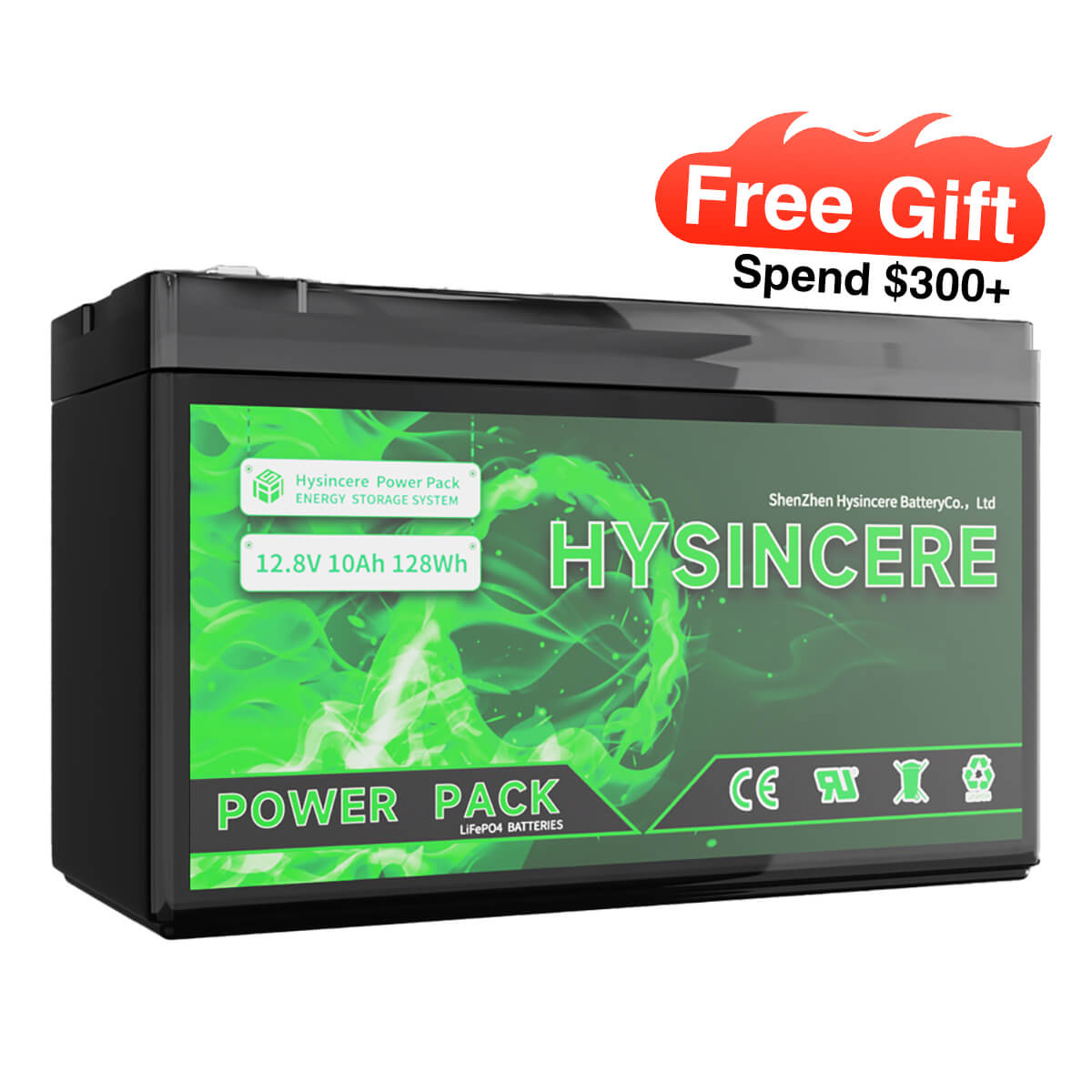 Free 10Ah LiFePO4 Battery on Orders over $300