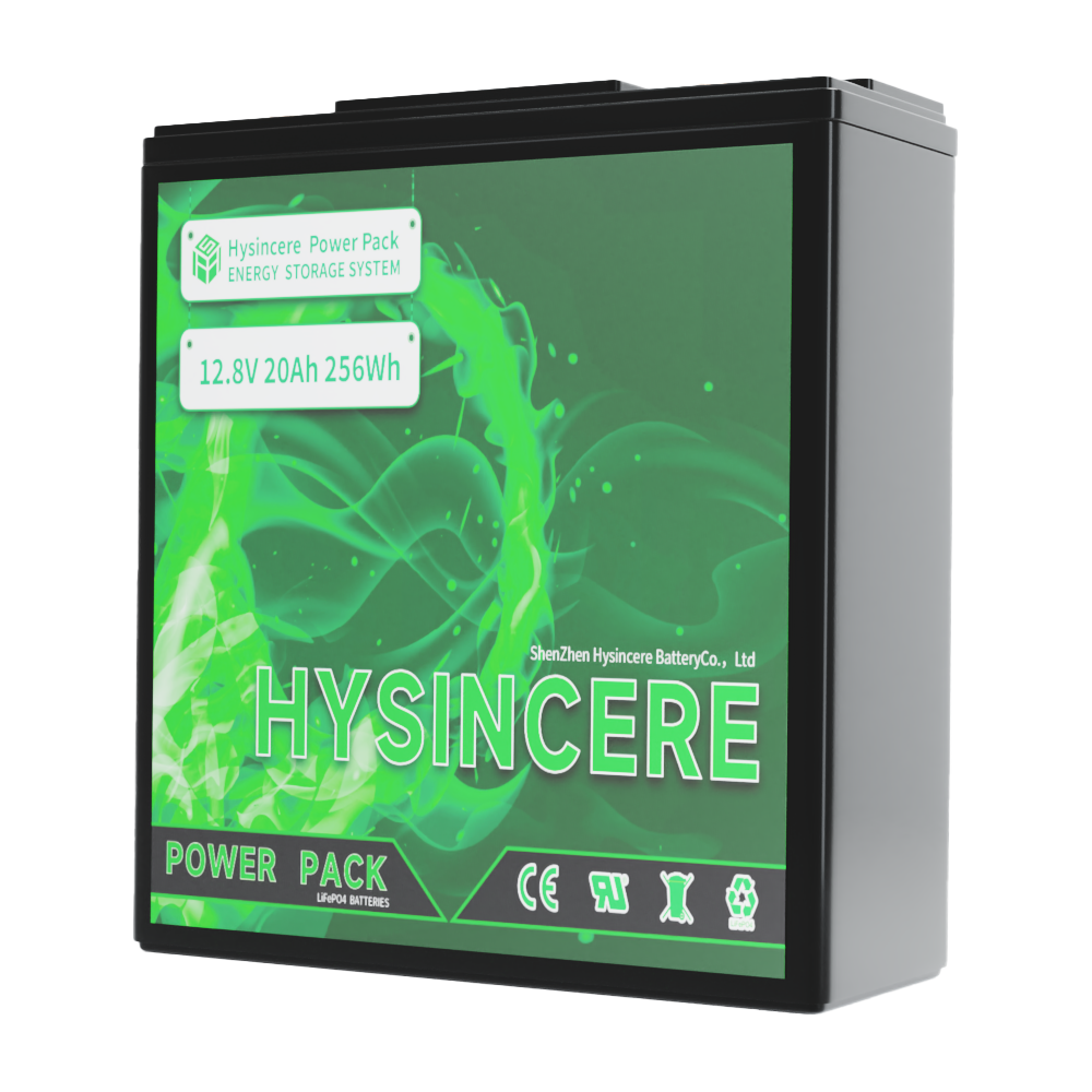 hx1220d 12v 20ah lifepo4 battery Side View